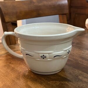 Longaberger Pottery Batter Bowl, Longaberger Pottery Mixing Bowl, Batter Bowl